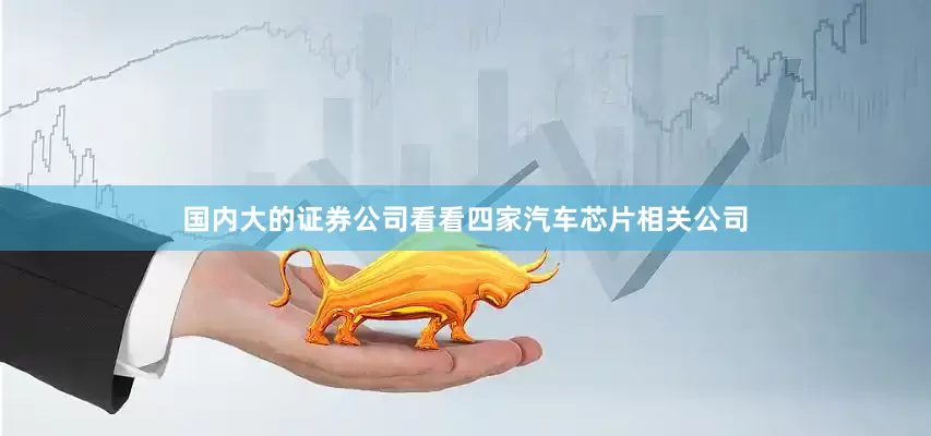 国内大的证券公司看看四家汽车芯片相关公司